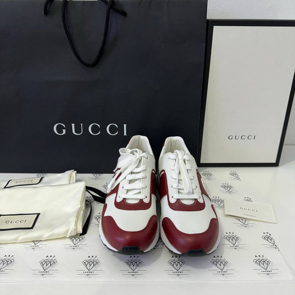 [PRE LOVED] Gucci Interlocking GG Sneakers in Soft Rosso Size 37.5EU