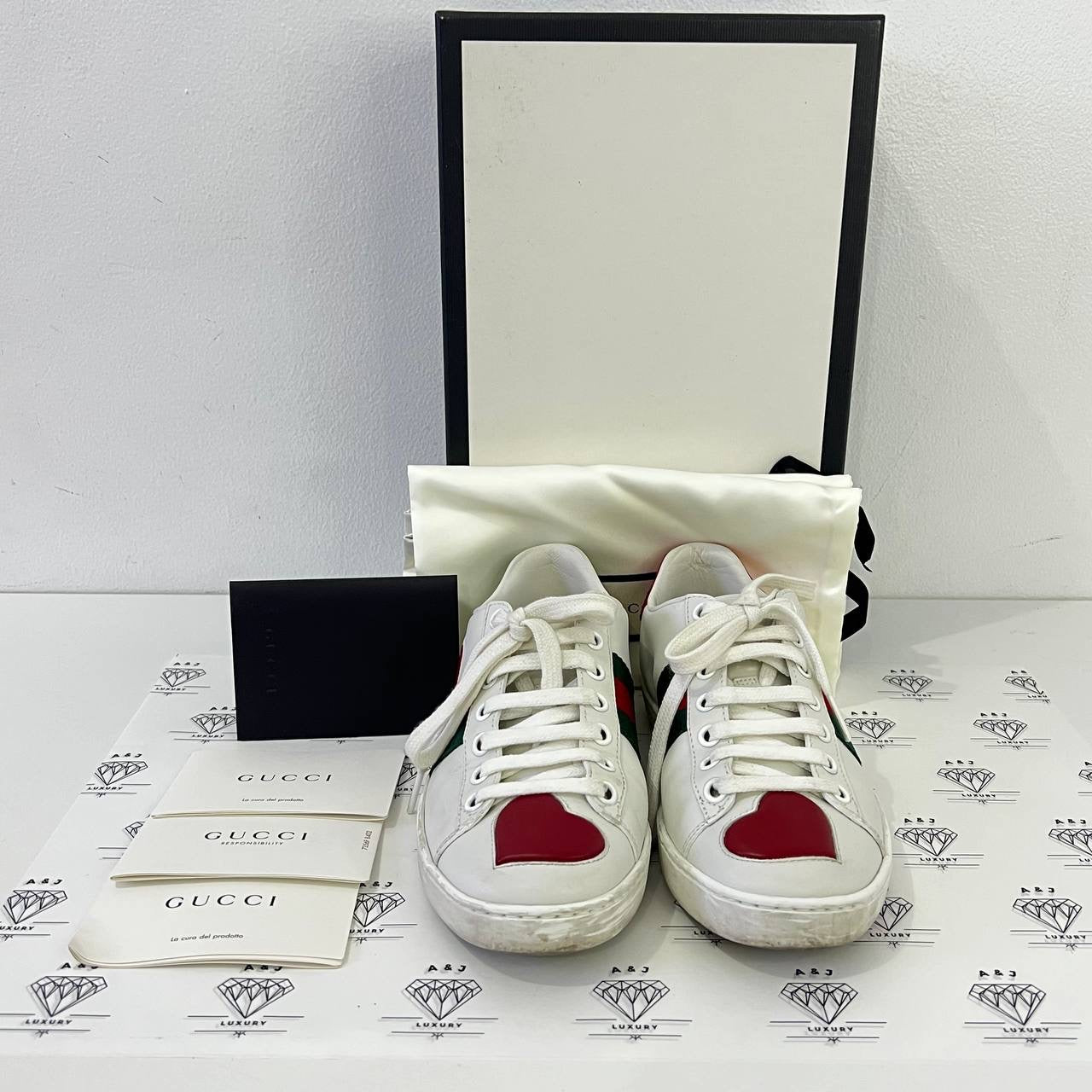 Gucci heart fashion ace sneakers