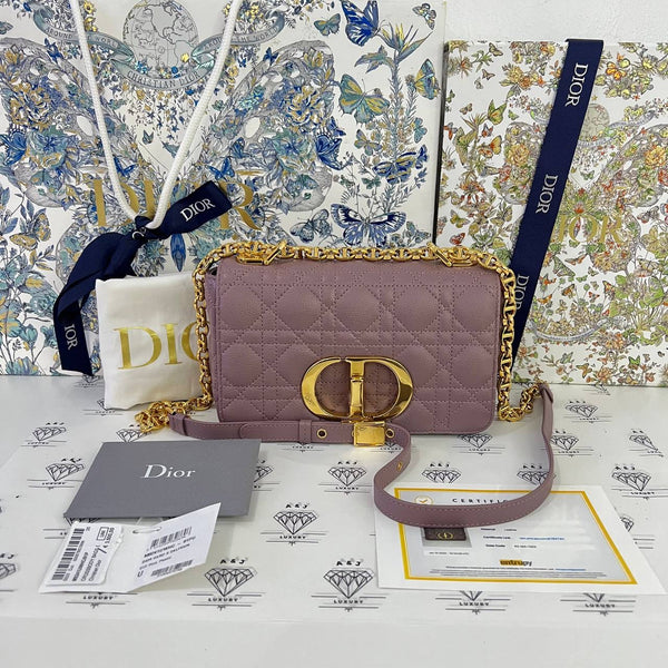[PRE LOVED] Christian Dior Small Caro in Peony Pink GHW (2022)