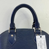 [PRE LOVED] Louis Vuitton Alma BB in Blue Epi Leather SHW (AR1146)