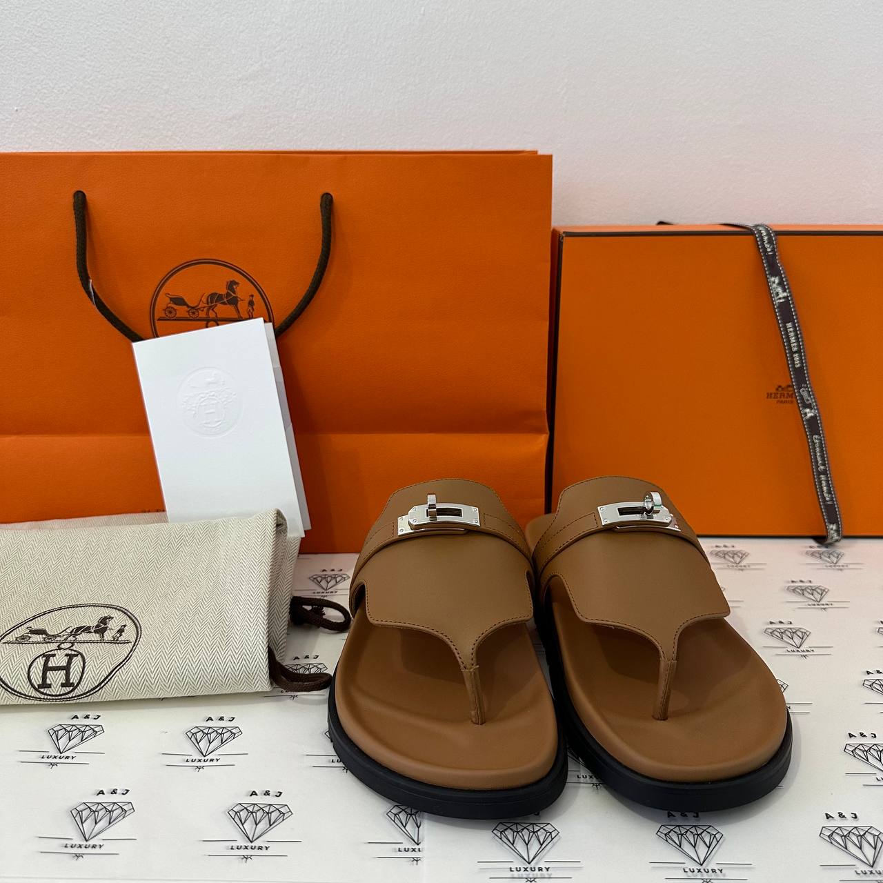 BRAND NEW] Hermes Empire Sandals in Gold Size 37EU – A&J Luxury