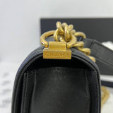 [PRE LOVED] Chanel Old Medium Boy in Black Caviar GHW (Series 29)