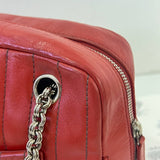 [PRE LOVED] Chanel Mademoiselle Shoulder Bag in Red Lambskin Leather SHW (Series 10)