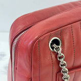 [PRE LOVED] Chanel Mademoiselle Shoulder Bag in Red Lambskin Leather SHW (Series 10)