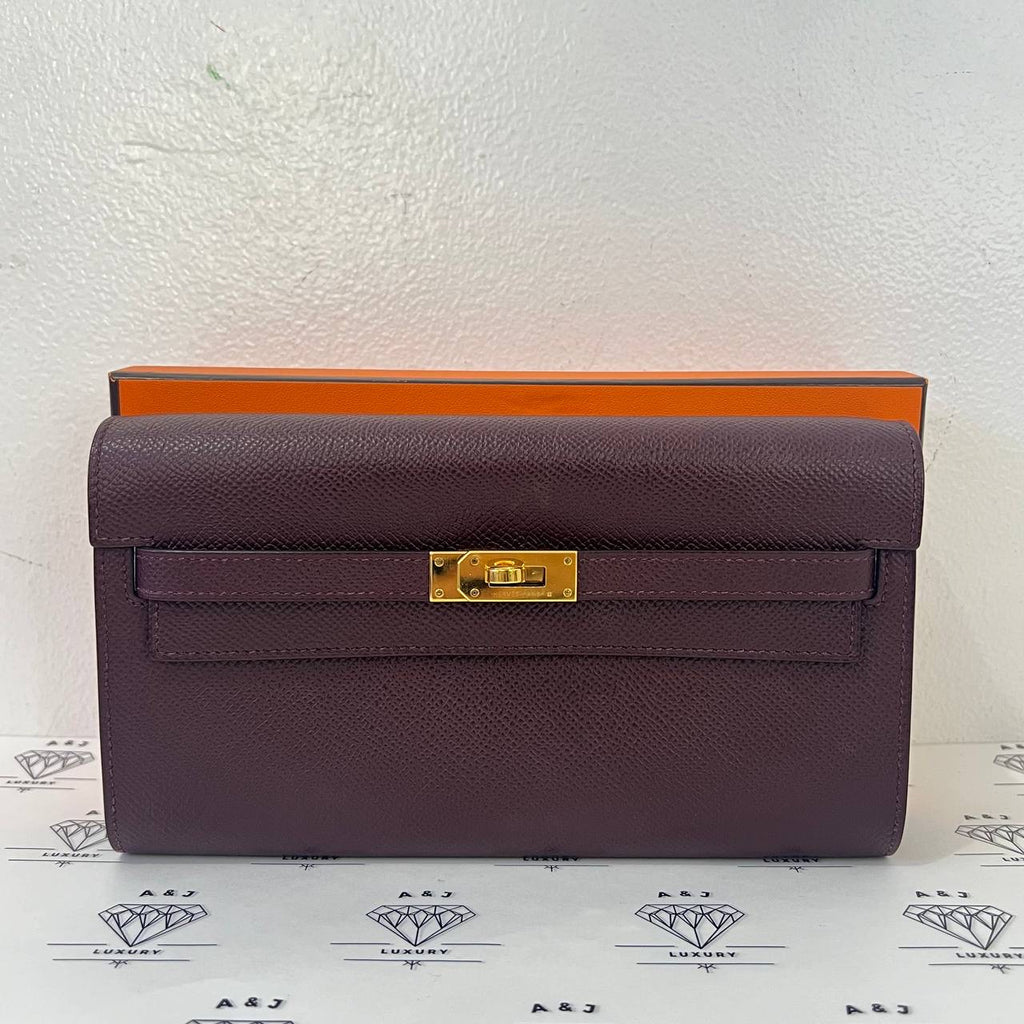 [PRE LOVED] Hermes Kelly To Go in Bordeaux Epsom Leather GHW (Stamp U - 2022)