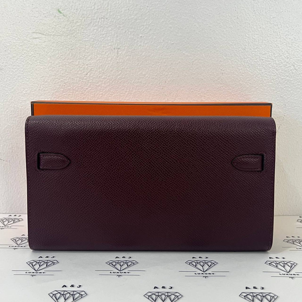 [PRE LOVED] Hermes Kelly To Go in Bordeaux Epsom Leather GHW (Stamp U - 2022)