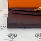 [PRE LOVED] Hermes Kelly To Go in Bordeaux Epsom Leather GHW (Stamp U - 2022)