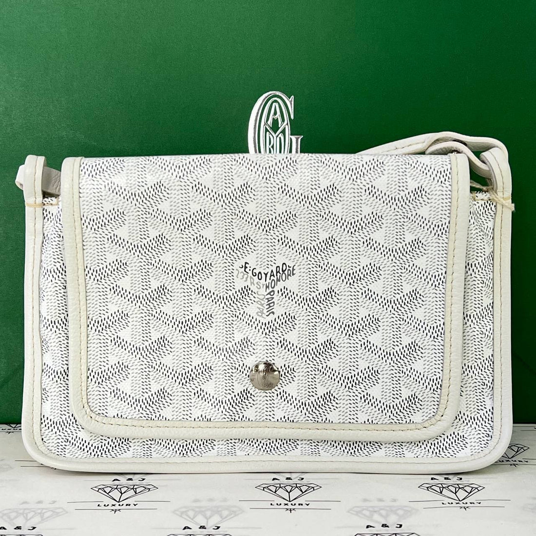 [PRE LOVED] Goyard Plumet Pocket Wallet in White (2022)