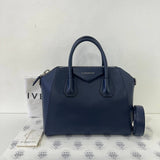 [PRE LOVED] Givenchy Small Antigona in Blue Goatskin Leather GHW