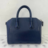 [PRE LOVED] Givenchy Small Antigona in Blue Goatskin Leather GHW