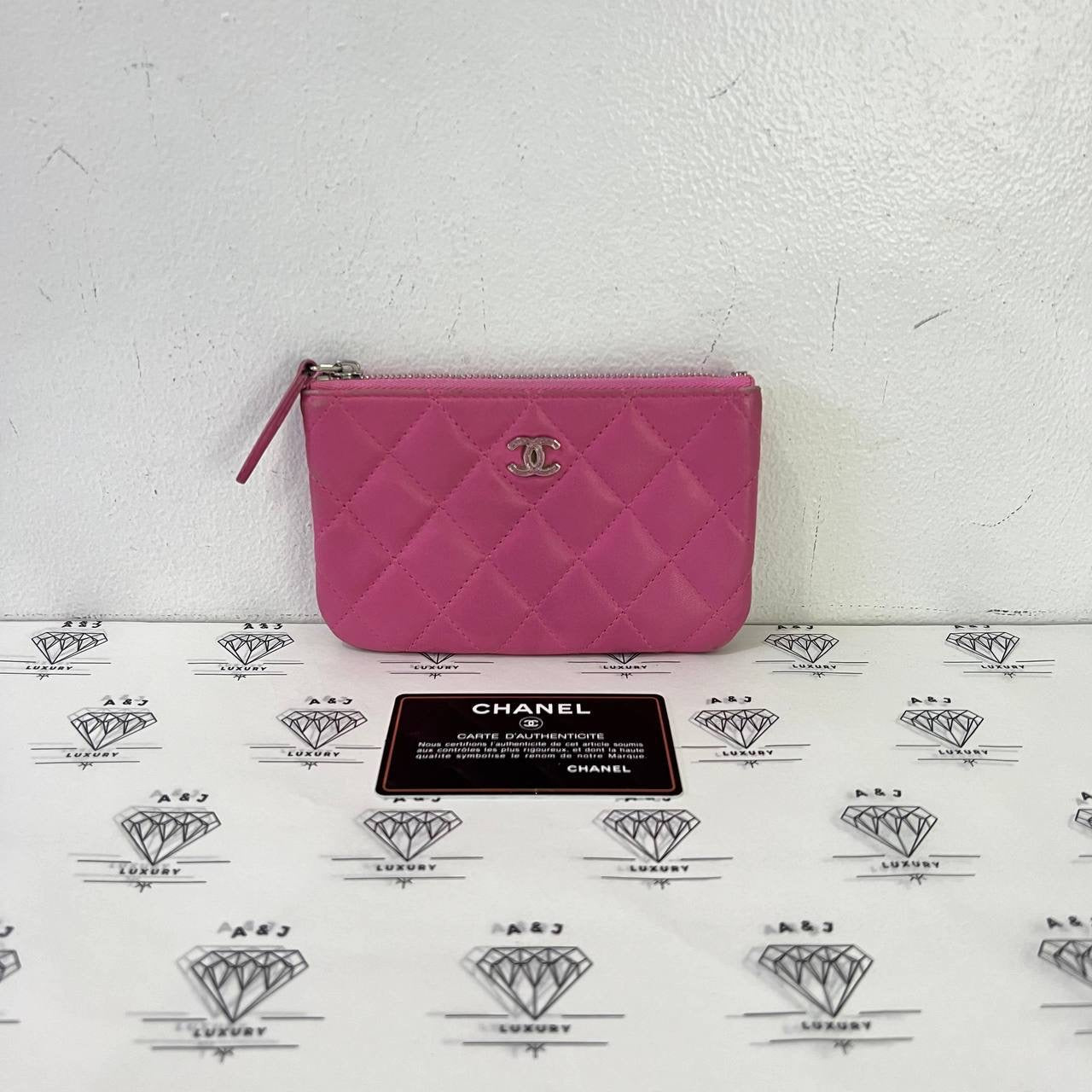 [PRE LOVED] Chanel Mini O Case in Pink Lambskin Leather SHW (Series 26)