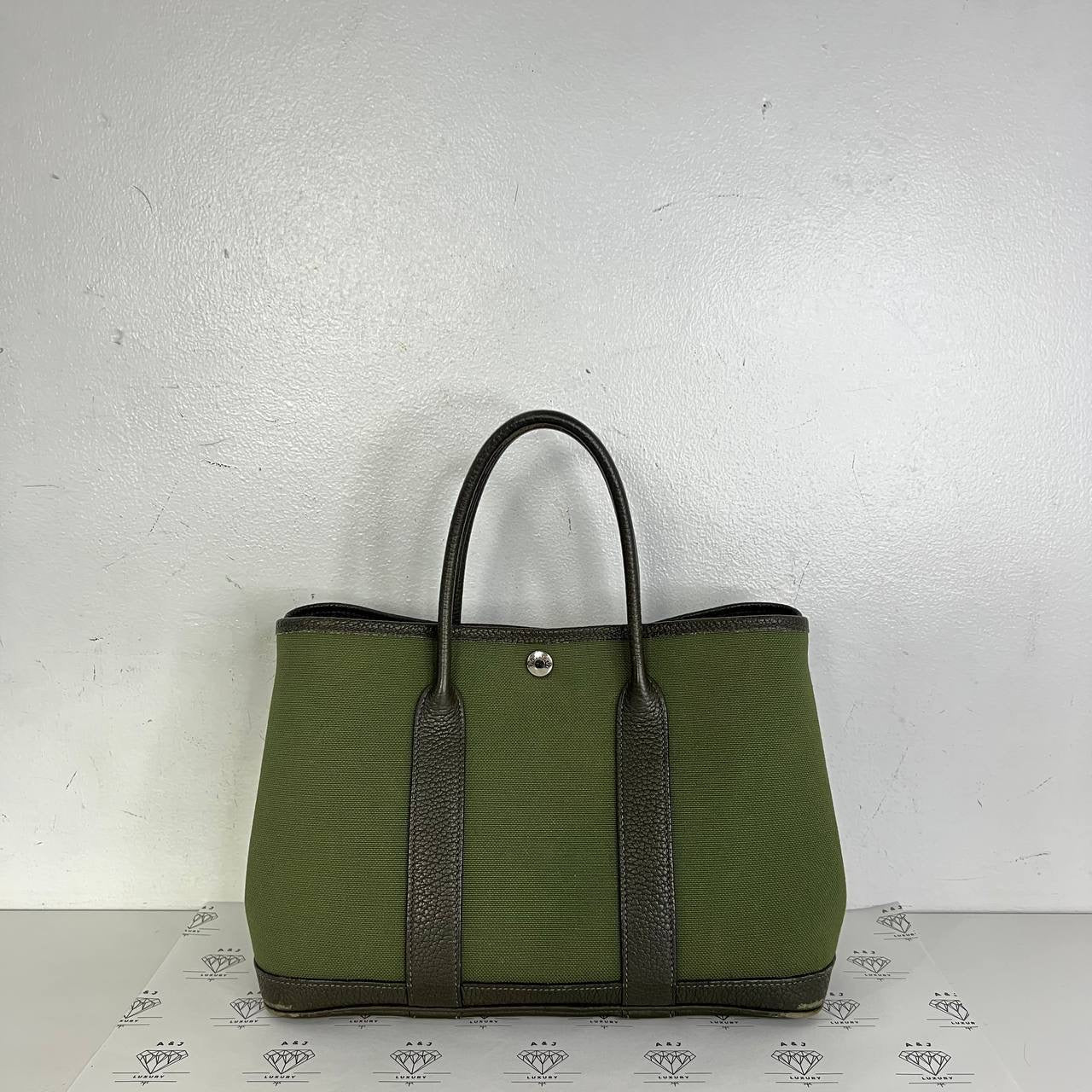 [PRE LOVED] Hermes Garden Party Tote (GPT) 30 in Khaki (Stamp C - 2018)