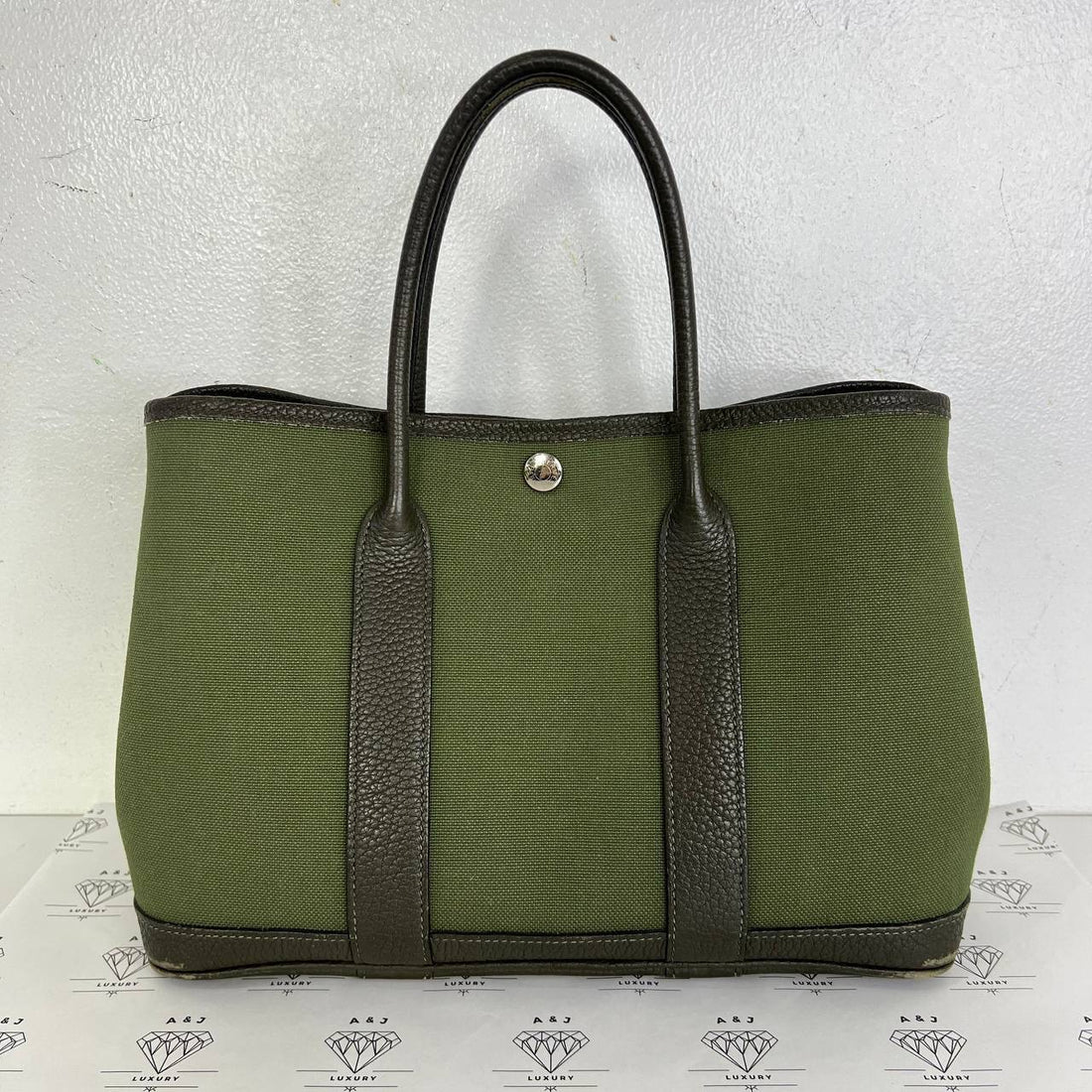 [PRE LOVED] Hermes Garden Party Tote (GPT) 30 in Khaki (Stamp C - 2018)