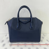 [PRE LOVED] Givenchy Small Antigona in Blue Goatskin Leather GHW