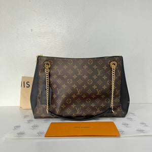 [PRE LOVED] Louis Vuitton Surenne MM in Monogram Canvass Noir interior with initials AG (DU3138)