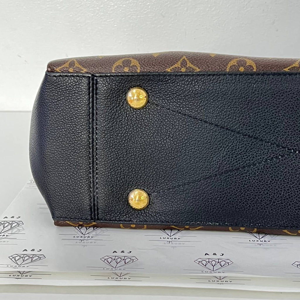 [PRE LOVED] Louis Vuitton Surenne MM in Monogram Canvass Noir interior with initials AG (DU3138)