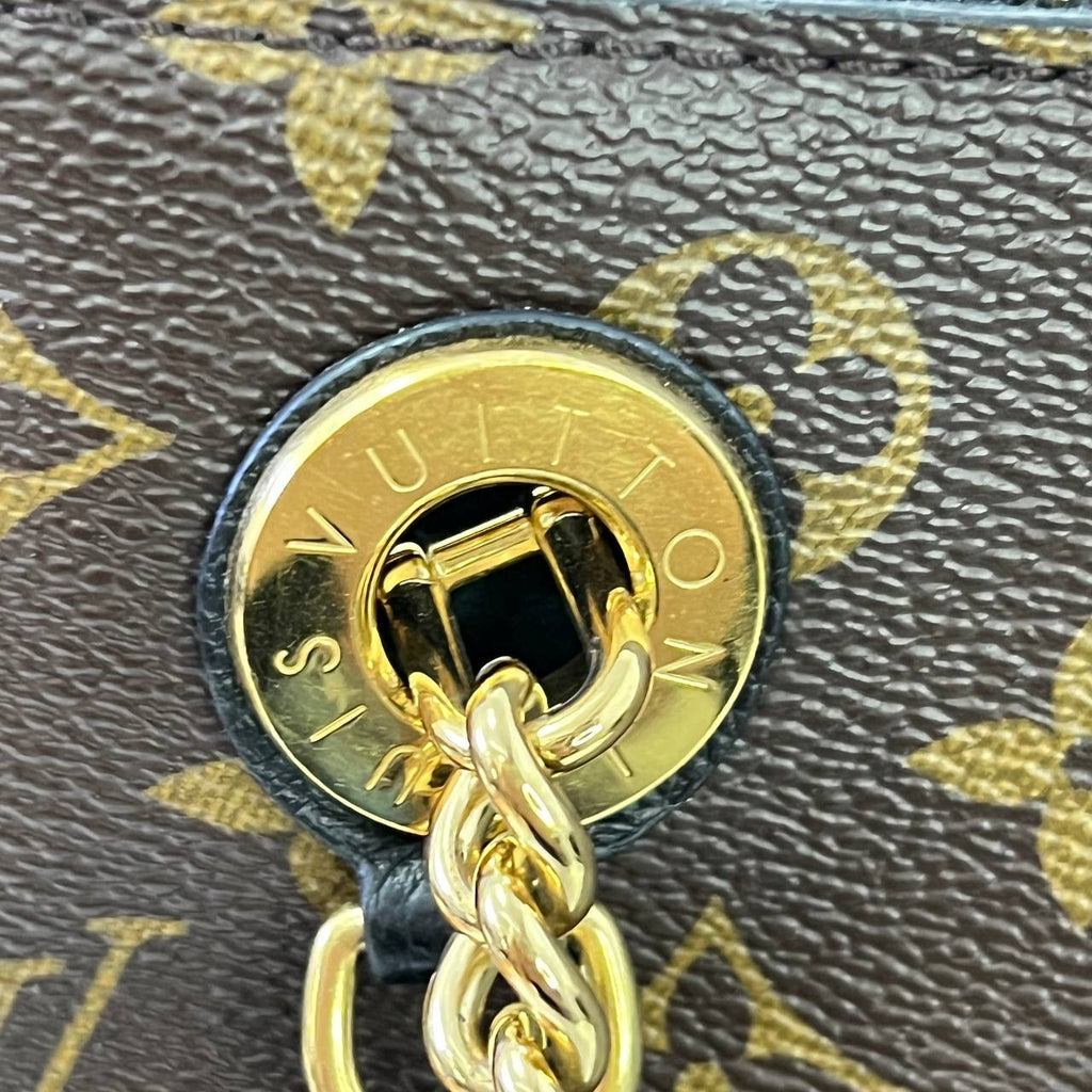 [PRE LOVED] Louis Vuitton Surenne MM in Monogram Canvass Noir interior with initials AG (DU3138)