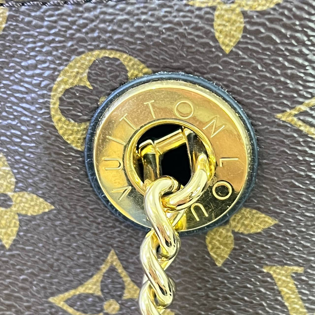 [PRE LOVED] Louis Vuitton Surenne MM in Monogram Canvass Noir interior with initials AG (DU3138)