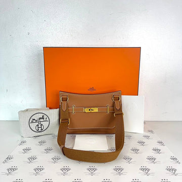 [BRAND NEW] Hermes Mini Jypsiere in Gold Evercolor Leather GHW (Stamp K - 2025)