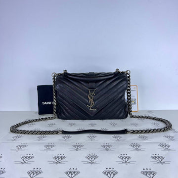 [PRE LOVED] YSL Medium College in Black RHW
