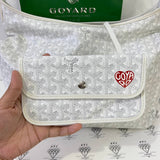 [PRE LOVED] Goyard Boheme Hobo with Heart in White (2023)