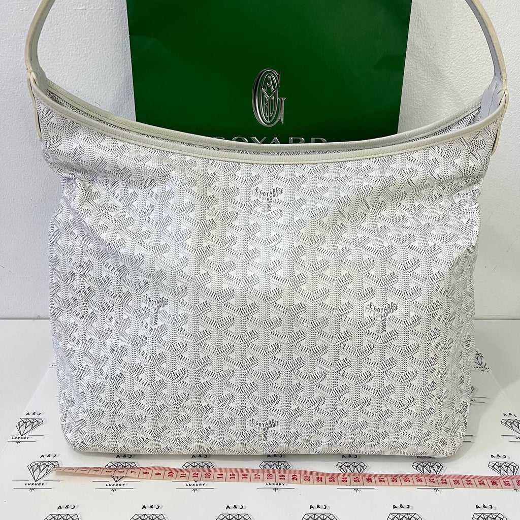 [PRE LOVED] Goyard Boheme Hobo with Heart in White (2023)