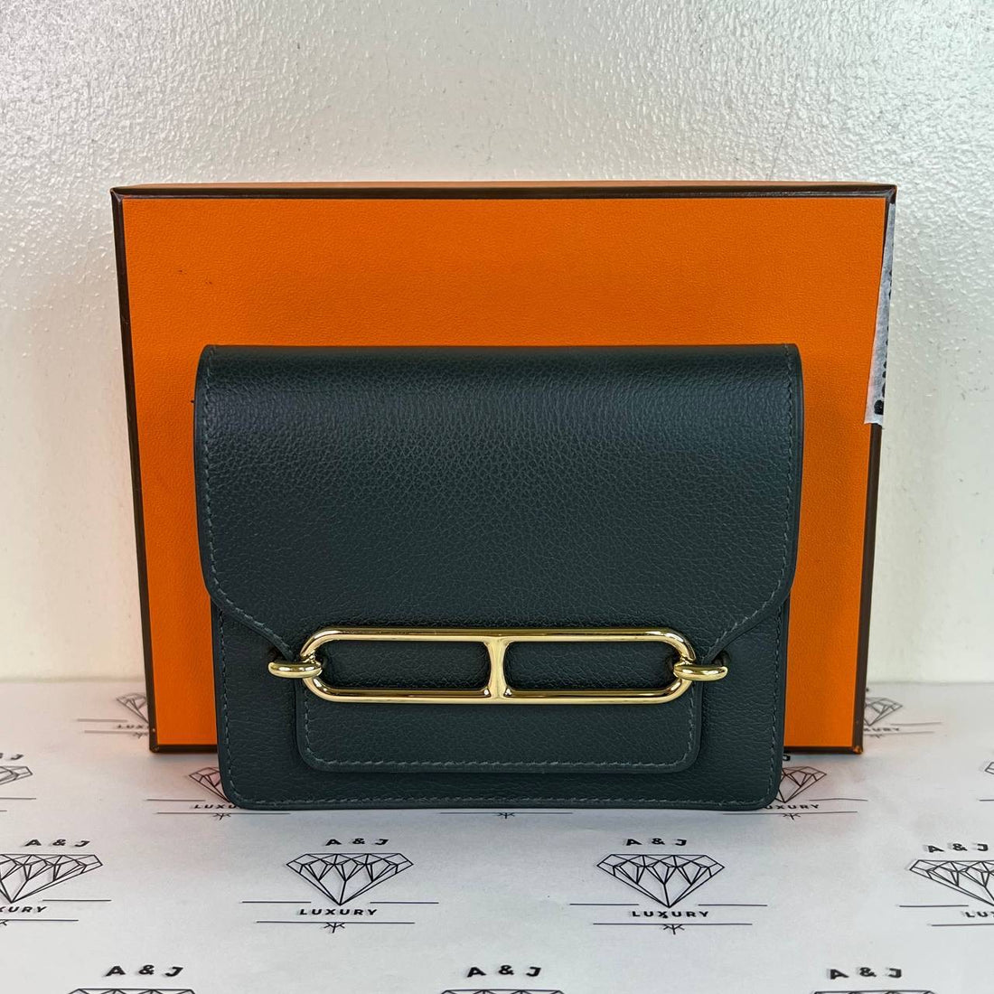 [PRE LOVED] Hermes Roulis Slim in Vert Mangrove Evercolor Leather GHW (Stamp W - 2024)