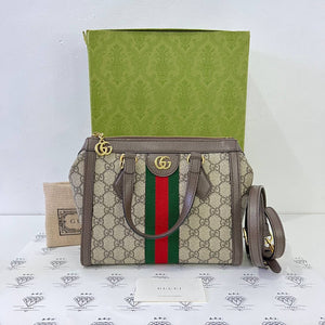 [PRE LOVED] Gucci Small Ophidia Sling in GG Canvass