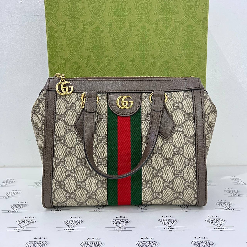 [PRE LOVED] Gucci Small Ophidia Sling in GG Canvass