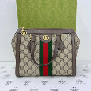 [PRE LOVED] Gucci Small Ophidia Sling in GG Canvass