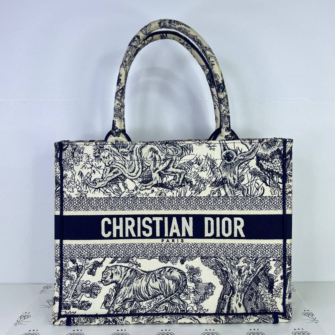 [PRE LOVED] Christian Dior Medium Book Tote in Toile de Juoy (2022)