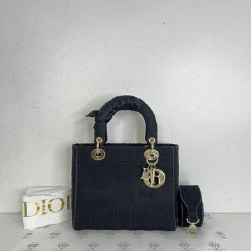 [PRE LOVED] Christian Dior Lady D Medium D-Lite in Black GHW (2019)