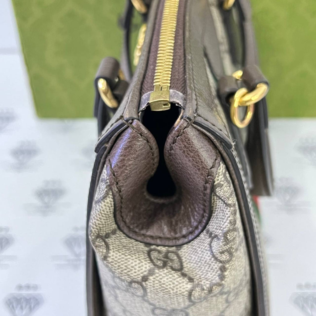 [PRE LOVED] Gucci Small Ophidia Sling in GG Canvass