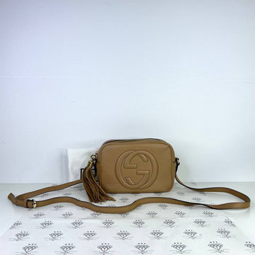 [PRE LOVED] Gucci Soho Disco Crossbody in Beige GHW