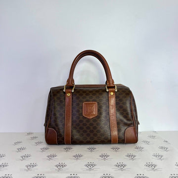 [PRE LOVED] Celine Macadam Mini Boston Bag in Brown GHW