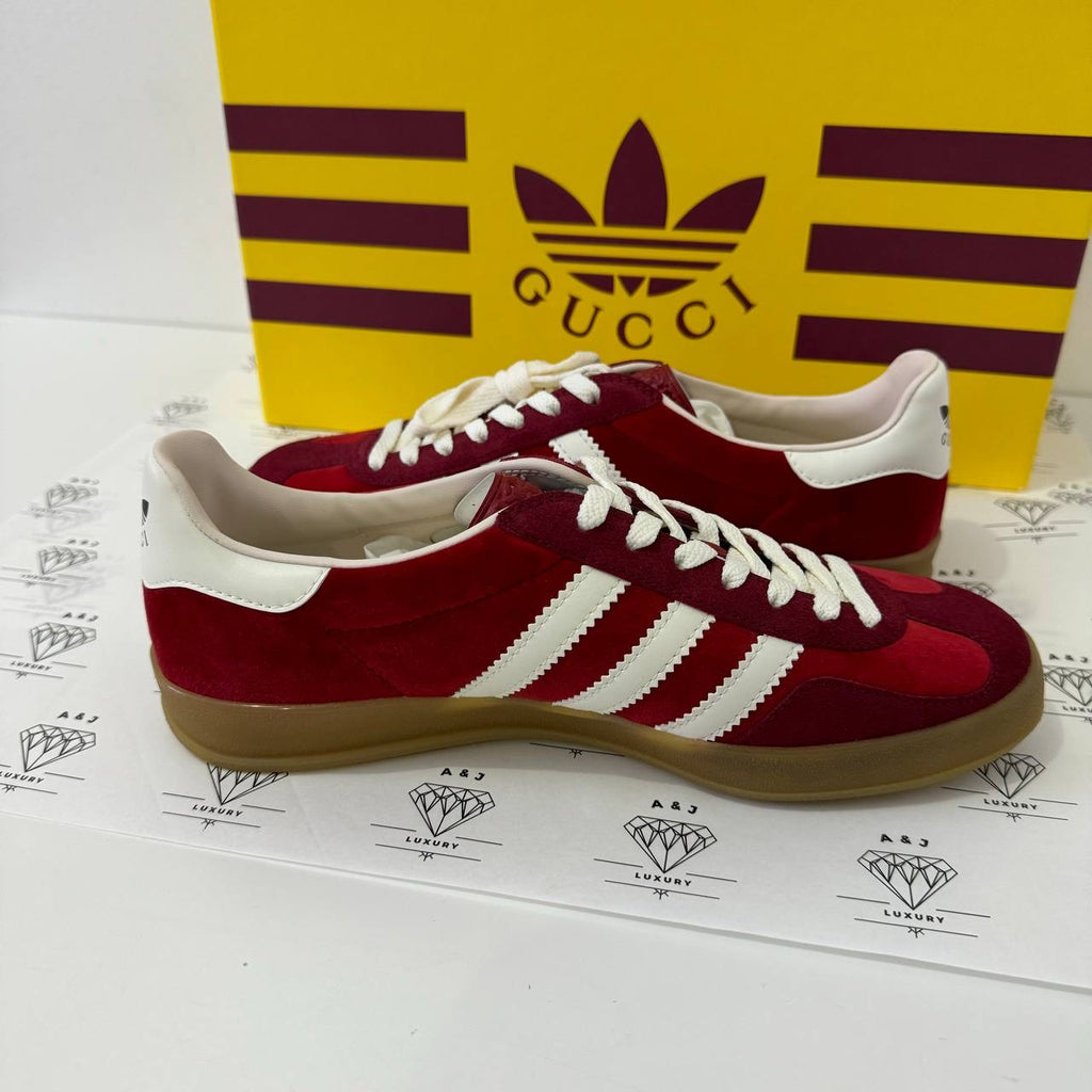 [PRE LOVED] Adidas x Gucci Gazelle Sneakers in Red Size 37.5EU