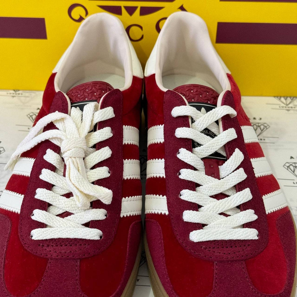 [PRE LOVED] Adidas x Gucci Gazelle Sneakers in Red Size 37.5EU