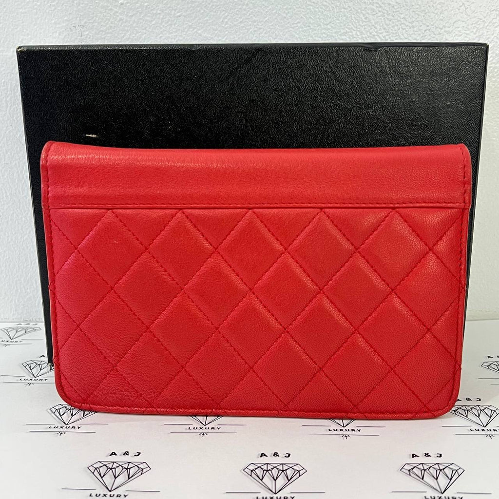 [PRE LOVED] Chanel Box Wallet on Chain in Red Caviar SHW (Series 25)