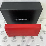 [PRE LOVED] Chanel Box Wallet on Chain in Red Caviar SHW (Series 25)