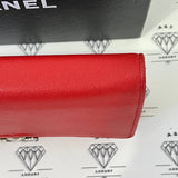 [PRE LOVED] Chanel Box Wallet on Chain in Red Caviar SHW (Series 25)