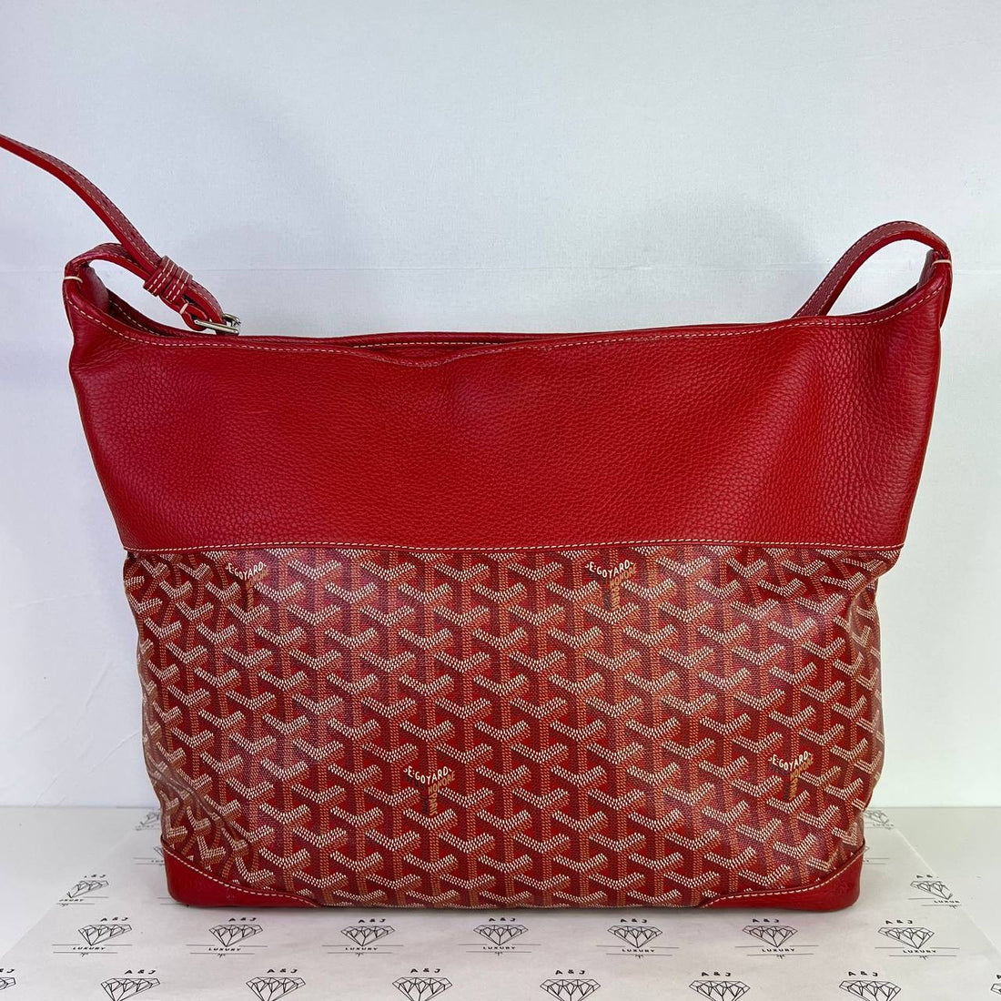 [PRE LOVED] Goyard Grenadine Shoulder Bag in Red (2013)