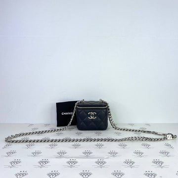 [PRE LOVED] Chanel Mini Vanity with Coco Chain in Black Caviar Leather SHW (Series 32)