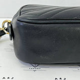 [PRE LOVED] Gucci Mini Camera Bag in Black Matelasse Leather GHWP