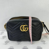 [PRE LOVED] Gucci Mini Camera Bag in Black Matelasse Leather GHWP