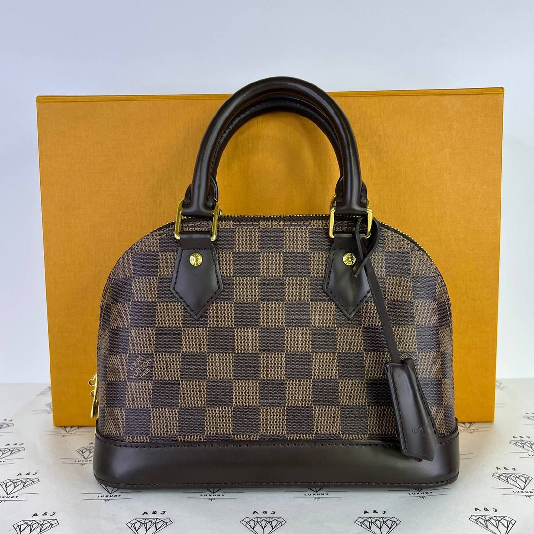 [PRE LOVED] Louis Vuitton Alma BB in Damier Ebene Canvass
