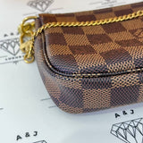 [PRE LOVED] Louis Vuitton Mini Pochette Accessoires in Damier Ebene Canvass (SF4261)