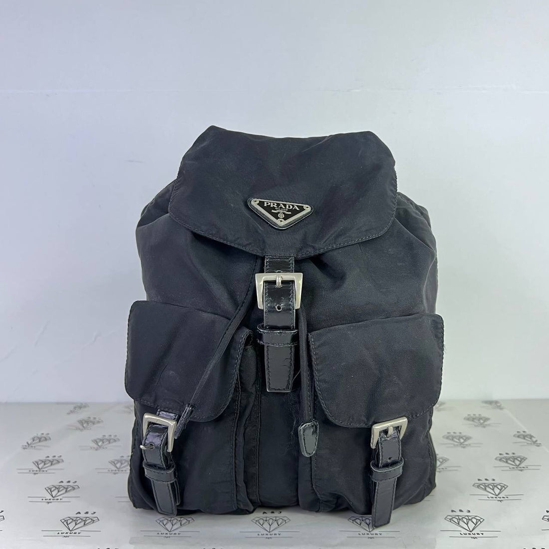 [PRE LOVED] Prada Vintage Nylon Backpack in Black SHW