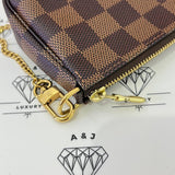 [PRE LOVED] Louis Vuitton Mini Pochette Accessoires in Damier Ebene Canvass (SF4261)