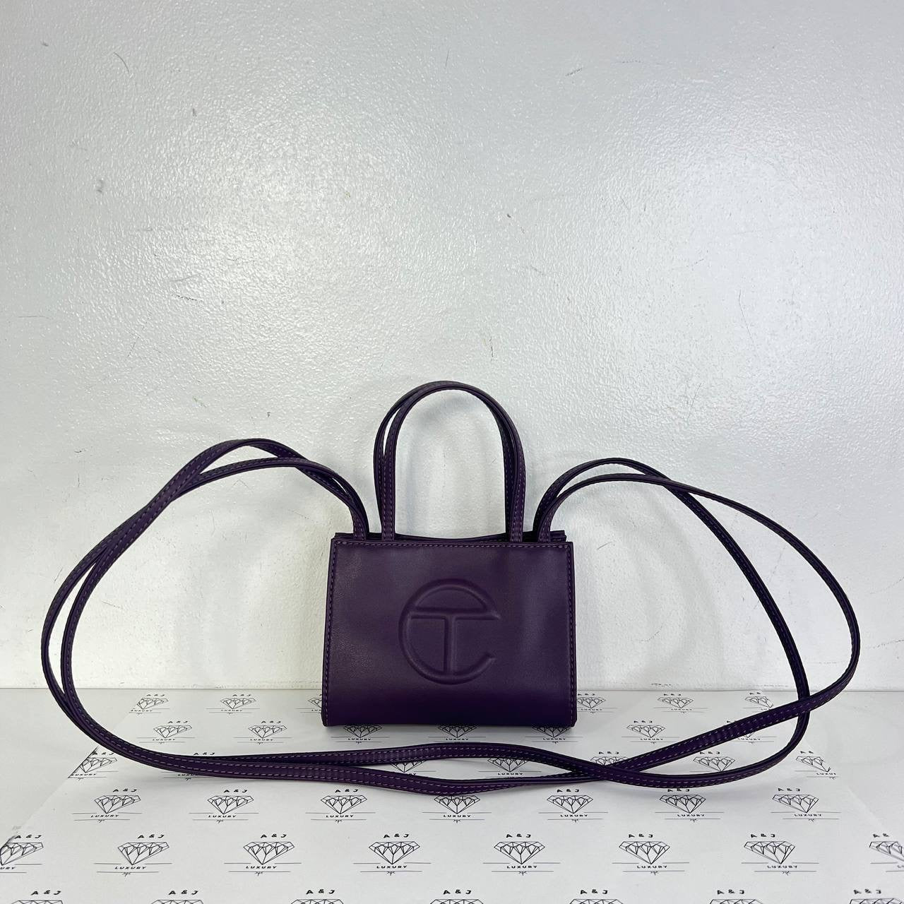 [PRE LOVED] Telfar Small Shopping Tote in Eggplant