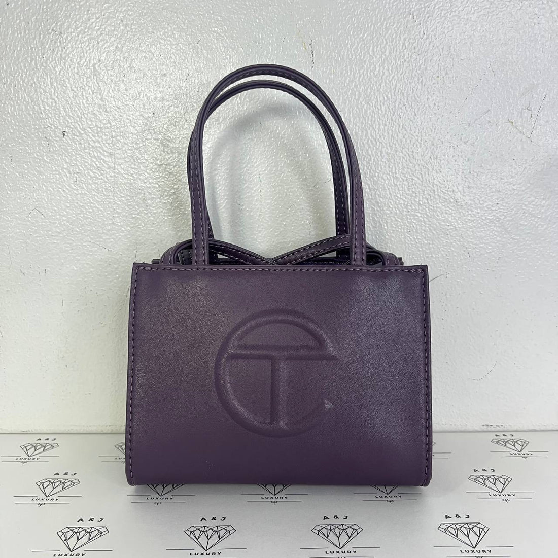 [PRE LOVED] Telfar Small Shopping Tote in Eggplant